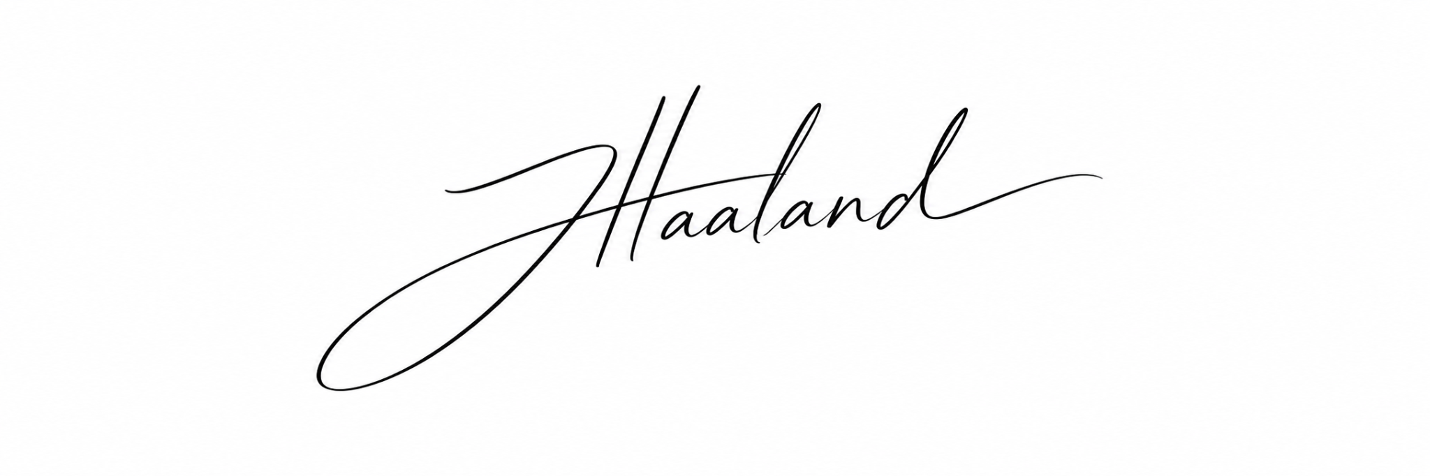 Jimmi Haalands signatur